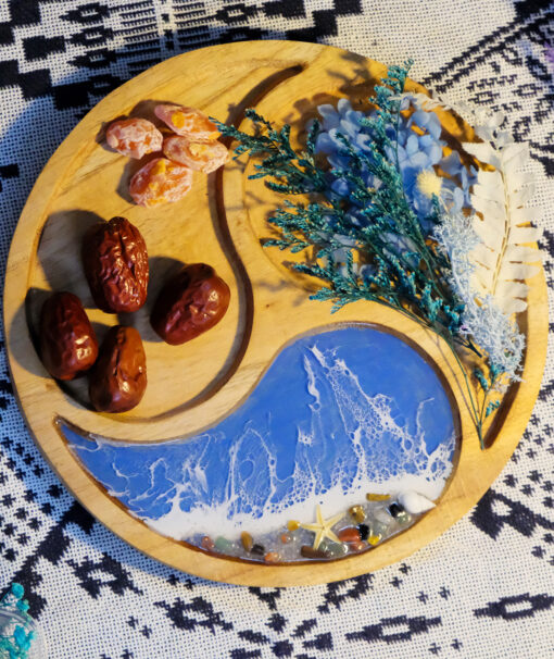 Wood & Resin 3-Compartment Tray - Image 5