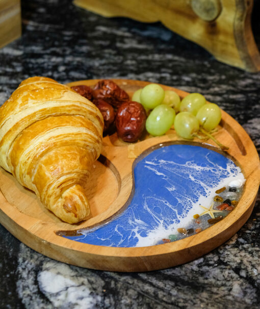 Wood & Resin 3-Compartment Tray - Image 9