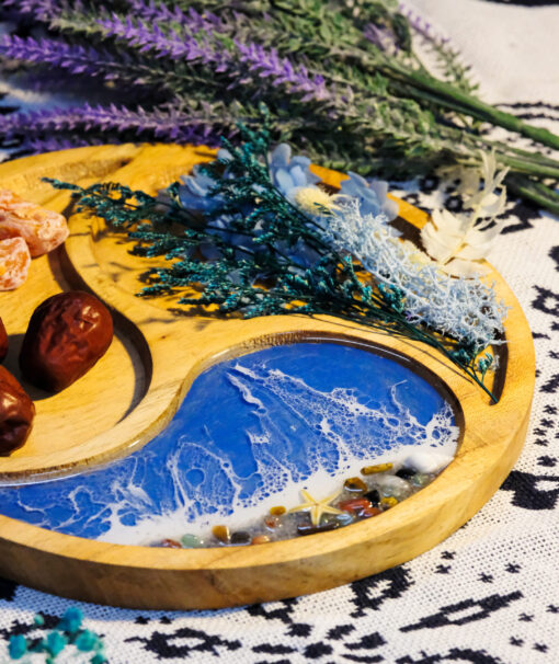 Wood & Resin 3-Compartment Tray - Image 8