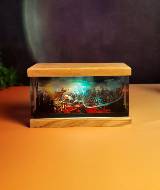Godzilla vs King Ghidorah Resin Night Lamp - Image 7